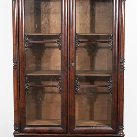 C19th Biedermeier Style Mahogany Display Cabinet