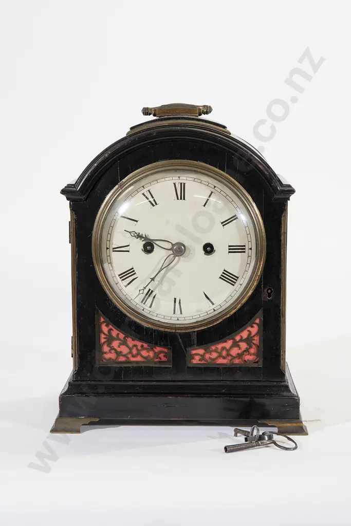 Geo III Ebonized Bracket Clock Image 1++
