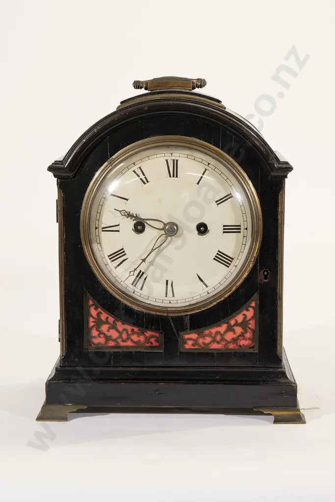 Geo III Ebonized Bracket Clock Image 1++