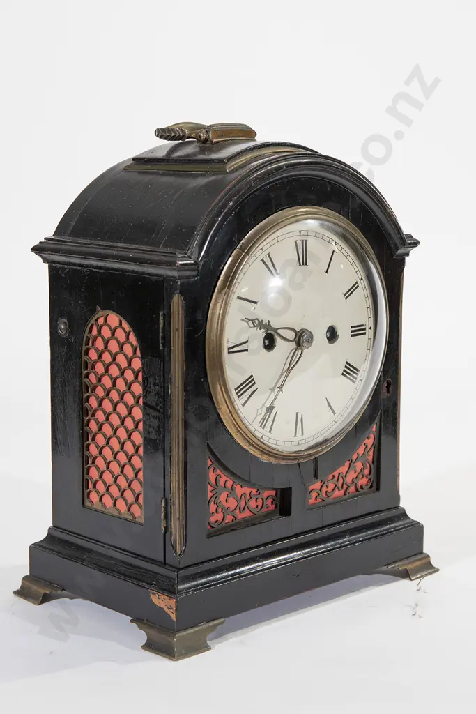 Geo III Ebonized Bracket Clock Image 1++