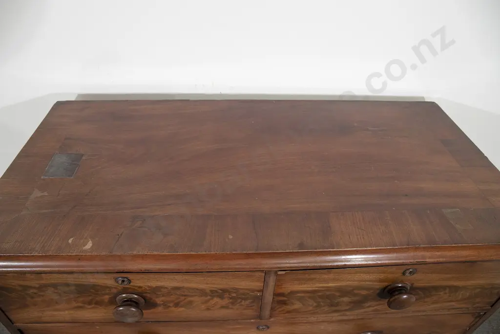 WMIV Mahogany Flat Front Chest Image 1++