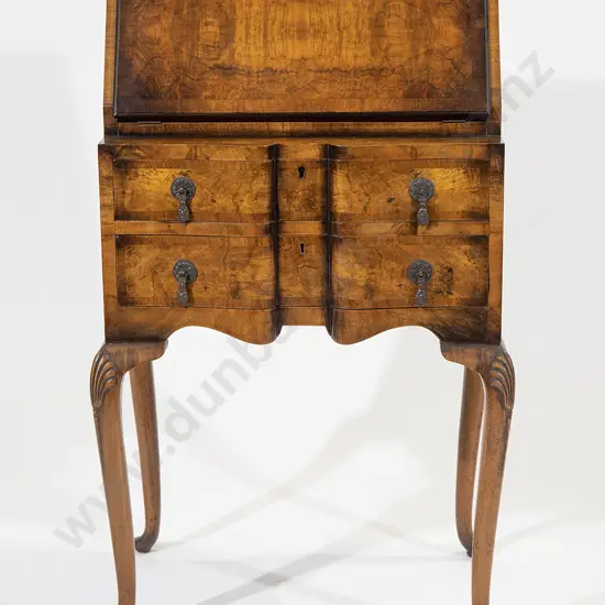 Queen Anne Style Walnut Bureau