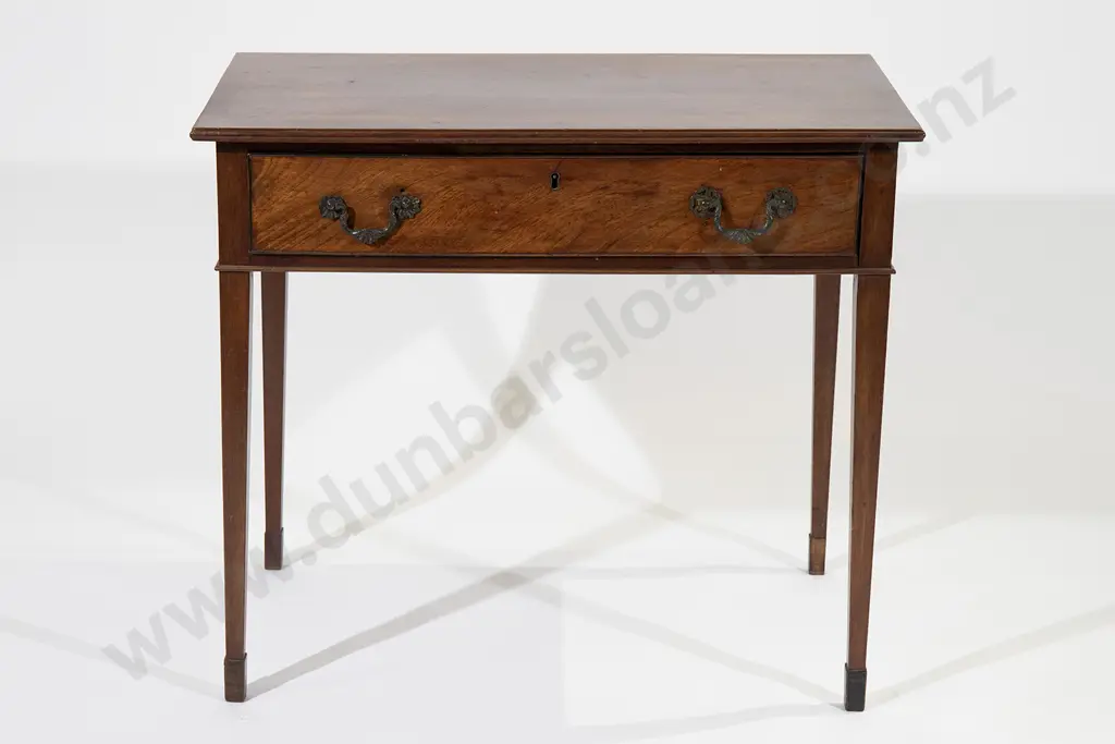 Geo III Mahogany Oblong Side Table Image 1++