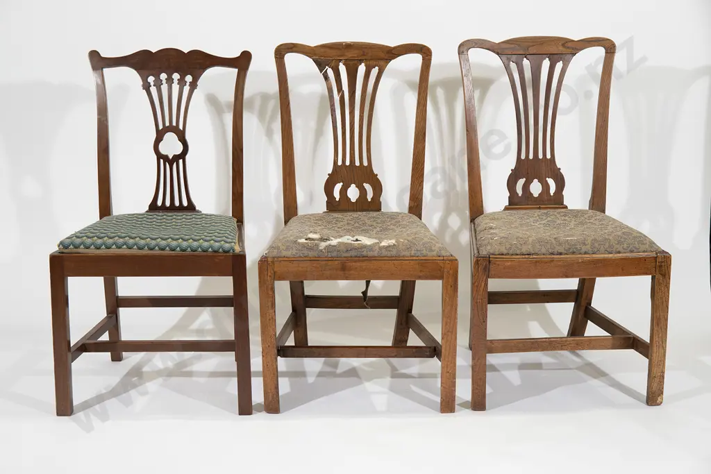 Pair Geo III Elm Dining Chairs and Other Image 1++