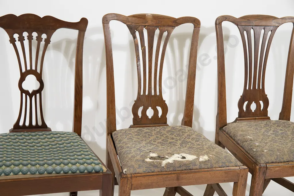 Pair Geo III Elm Dining Chairs and Other Image 1++