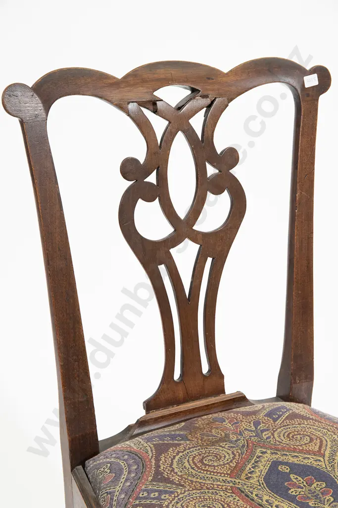 Four Geo III Mahogany Dining Chairs Image 1++