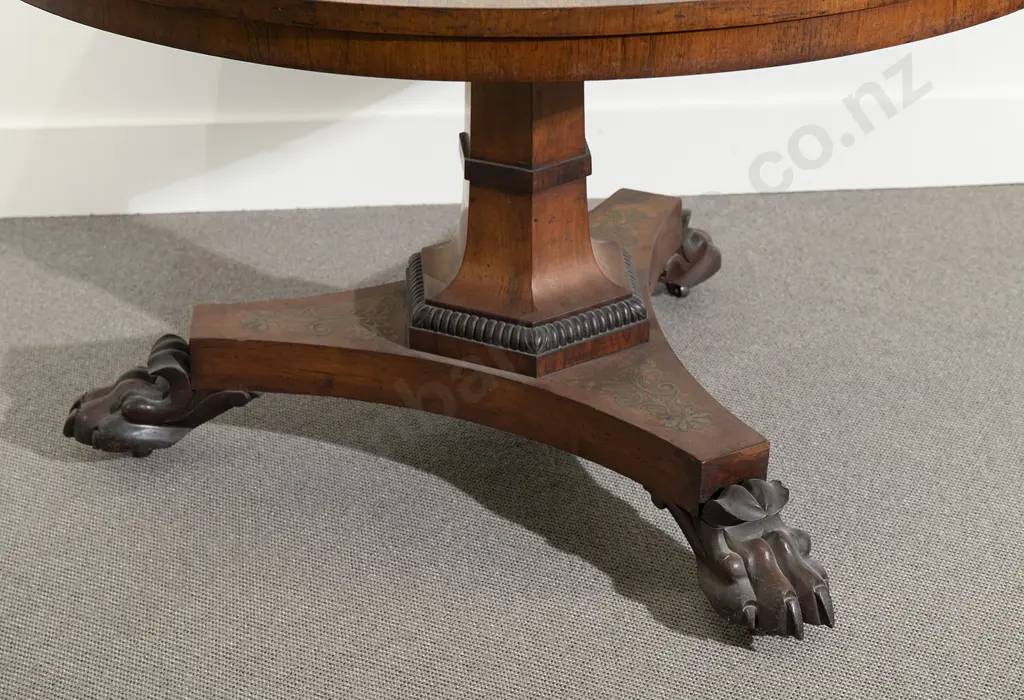 Regency Rosewood Circular Tilt Top Breakfast Table Image 1++