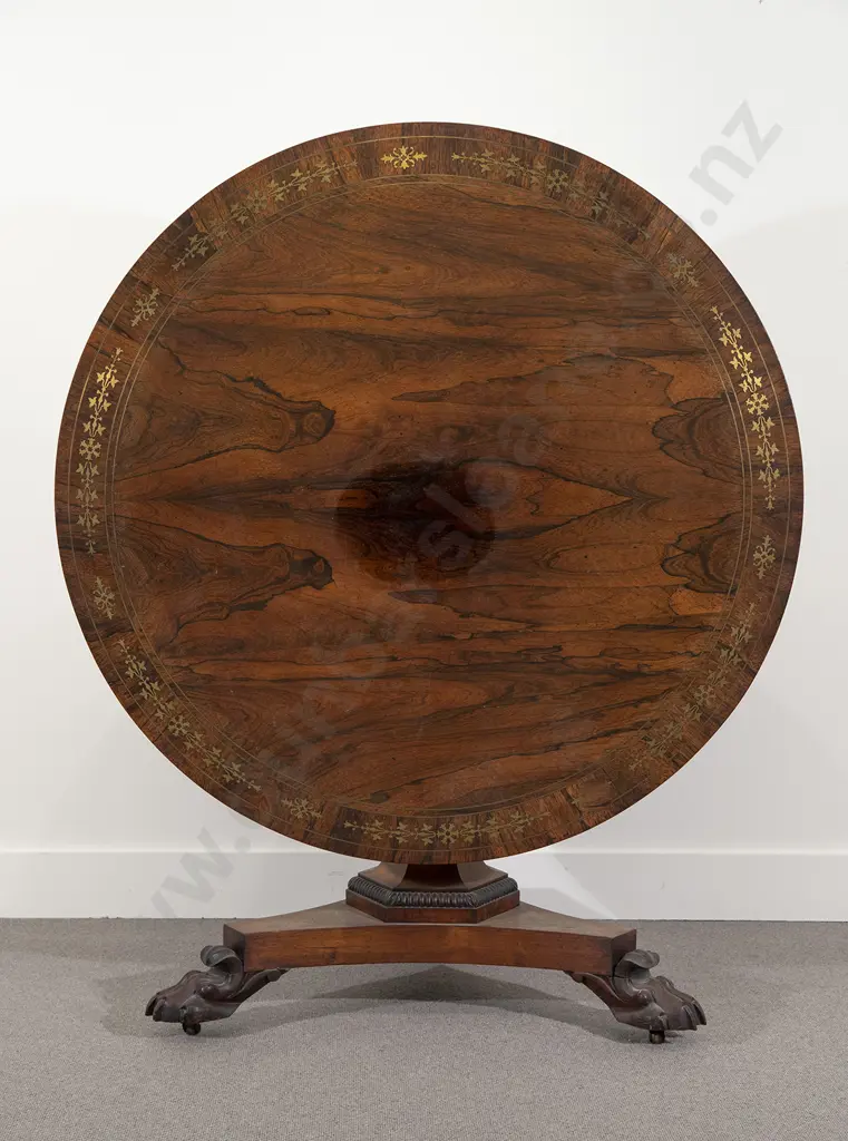 Regency Rosewood Circular Tilt Top Breakfast Table Image 1++
