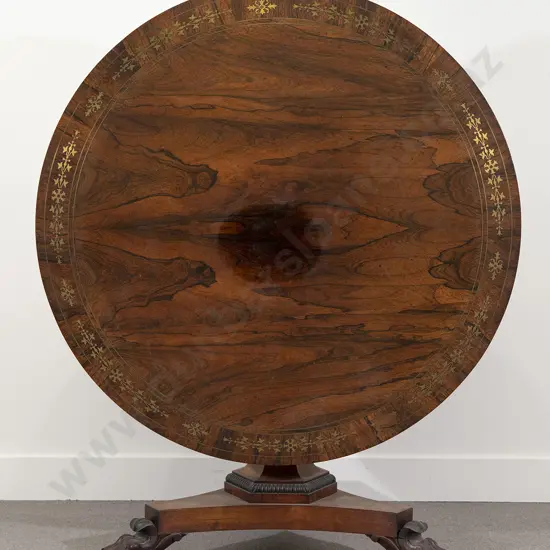 Regency Rosewood Circular Tilt Top Breakfast Table