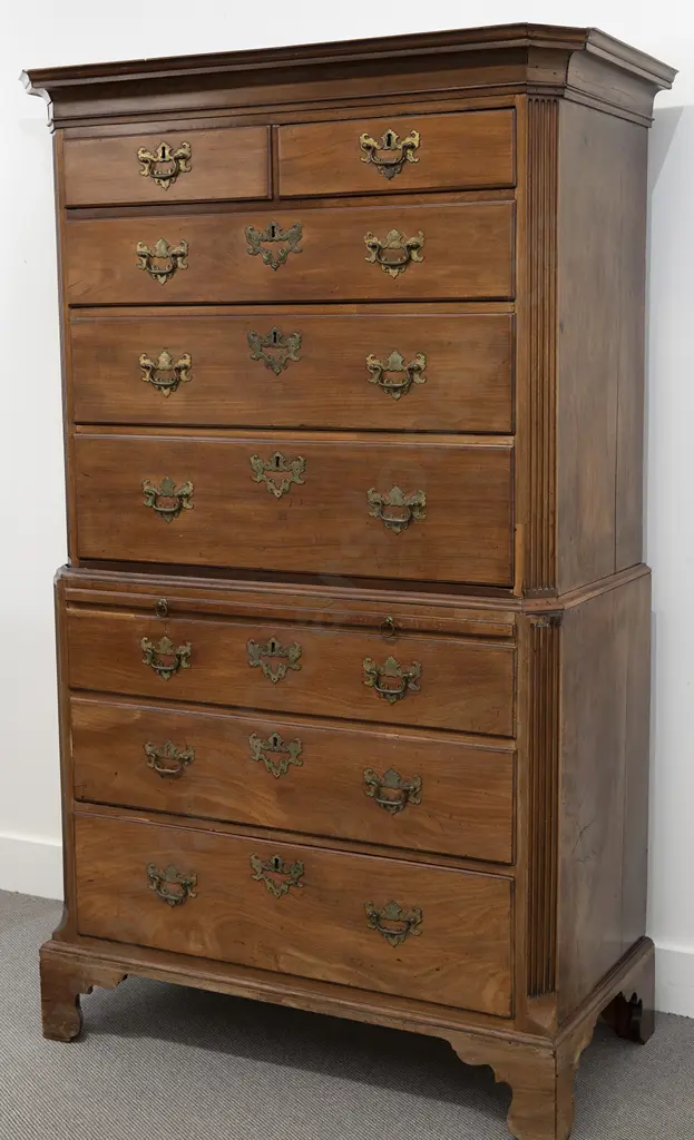 Geo III Mahogany Chest on Chest Image 1++