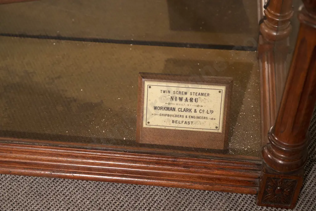 Large and Massive Ship Builders Model of the Twin Screw Steamer "Niwaru" Image 1++