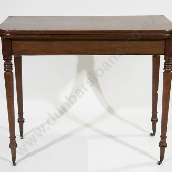 Regency Mahogany Foldover Tea Table