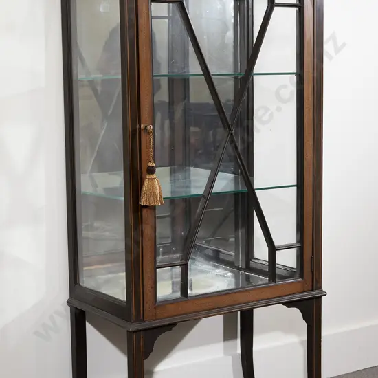 Edwardian Mahogany Sheraton Revival Display Cabinet