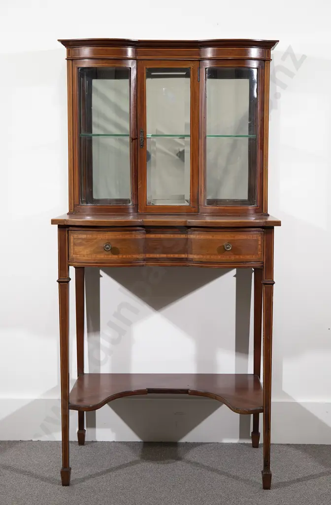 Edwardian Mahogany Sheraton Revival Display Cabinet Image 1++