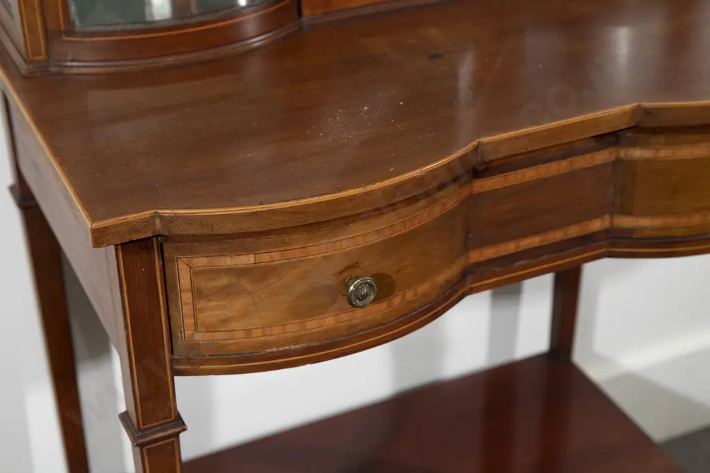 Edwardian Mahogany Sheraton Revival Display Cabinet Image 1++