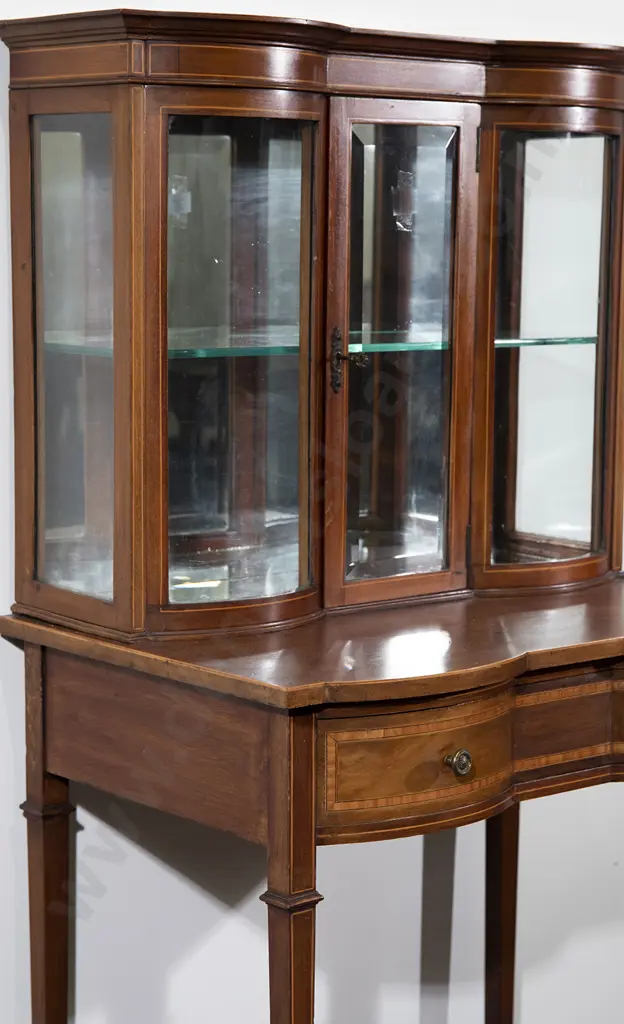 Edwardian Mahogany Sheraton Revival Display Cabinet Image 1++