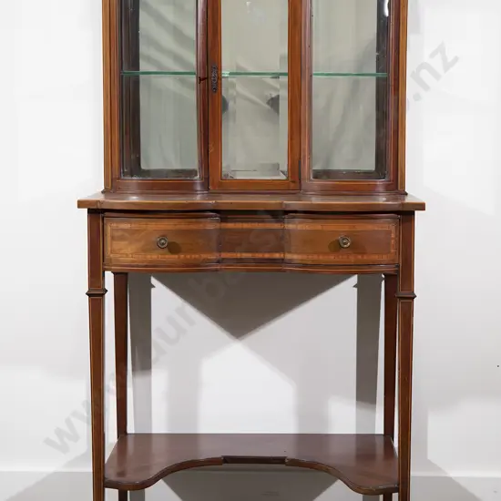 Edwardian Mahogany Sheraton Revival Display Cabinet