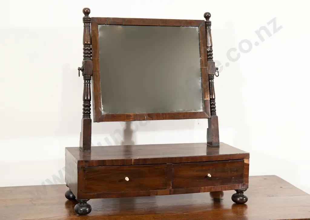 Regency Mahogany Swing Toilet Mirror Image 1++