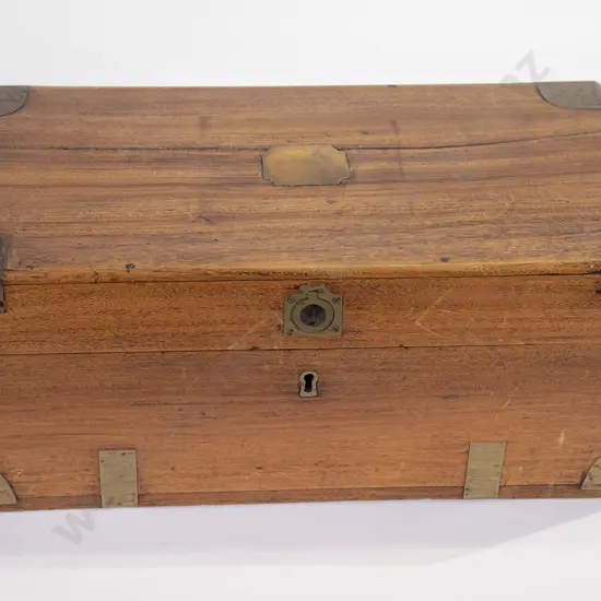 Small C19th Brass Bound Camphor Wood Box