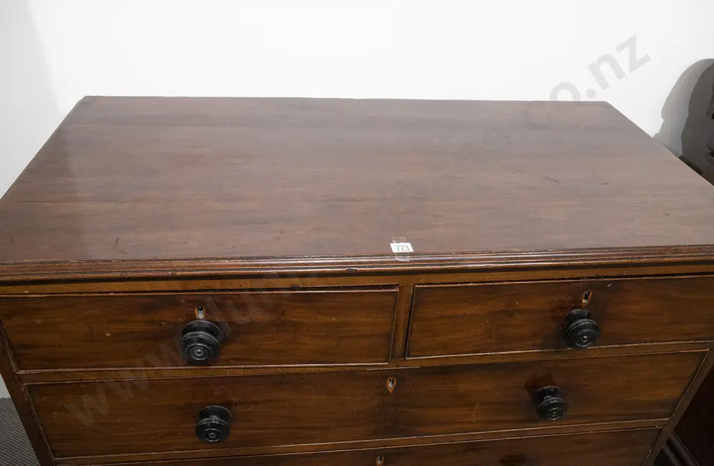 Regency Mahogany Flat Front Chest Image 1++