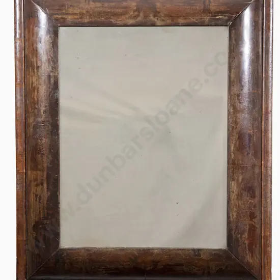 Queen Anne Walnut Cushion Frame Mirror