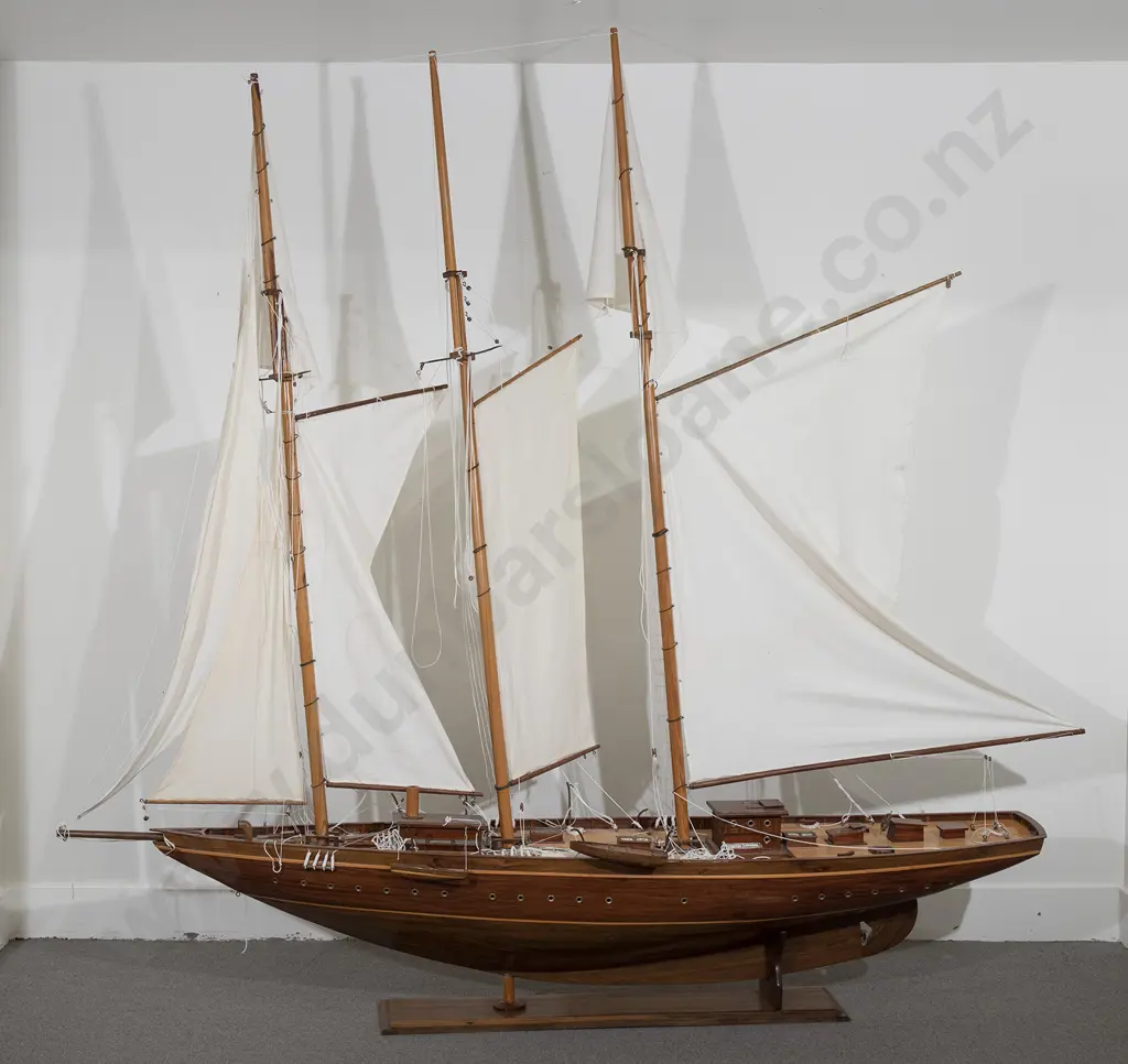 Large & Impressive Wooden Model Of The Steam Schooner "Atlantic" Image 1++