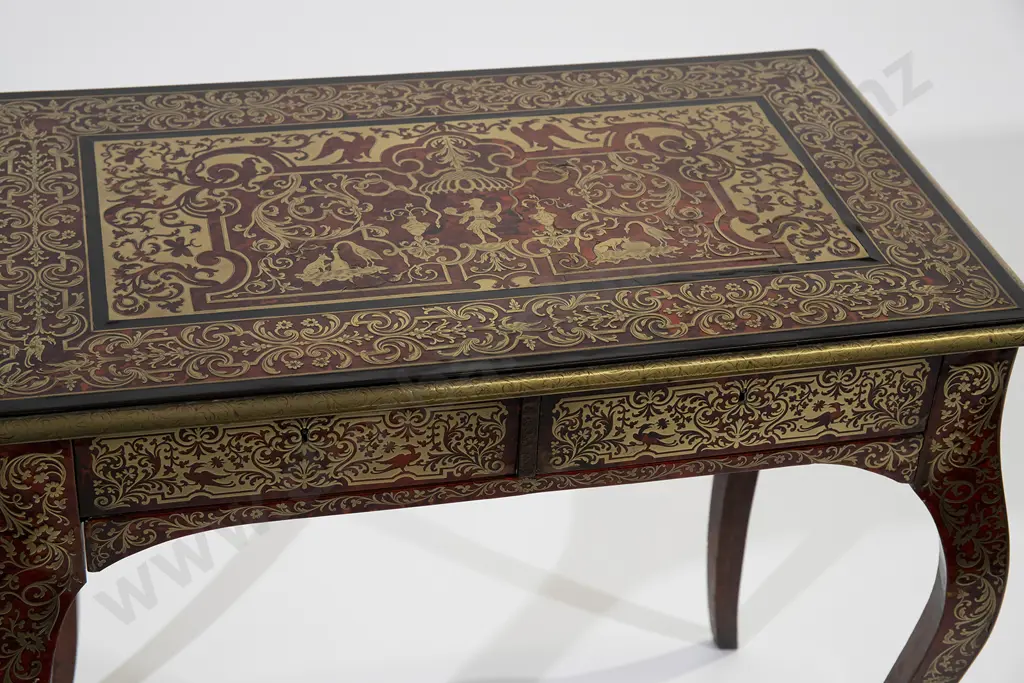 Rare & Fine C19th French Boulle Sewing Table Image 1++