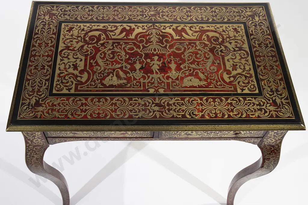 Rare & Fine C19th French Boulle Sewing Table Image 1++