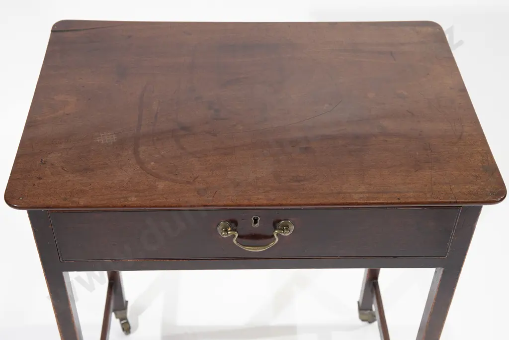 Geo III Mahogany Oblong Side Table Image 1++