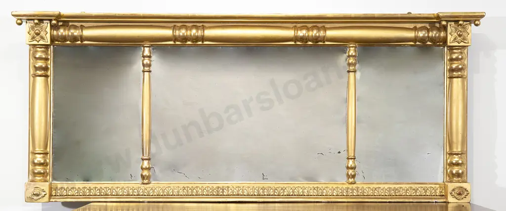 Regency Gilt-wood Over Mantel Mirror Image 1++