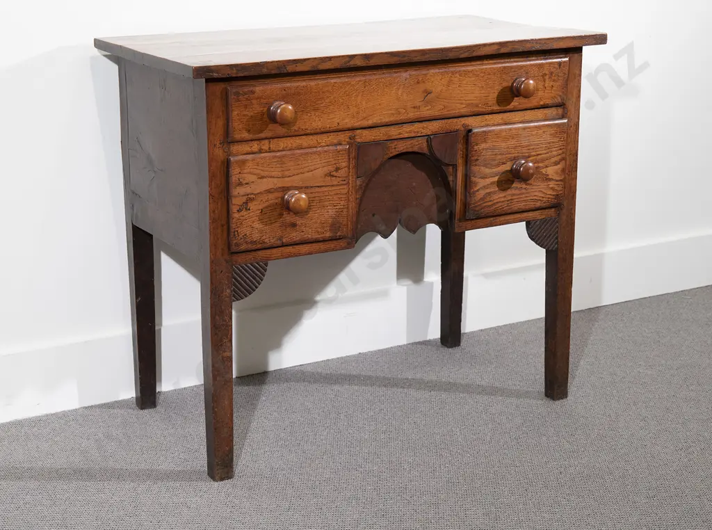Geo III Oak Lowboy Image 1++