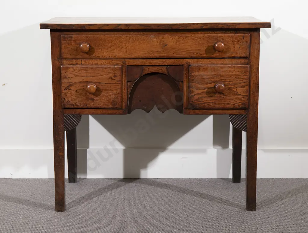 Geo III Oak Lowboy Image 1++