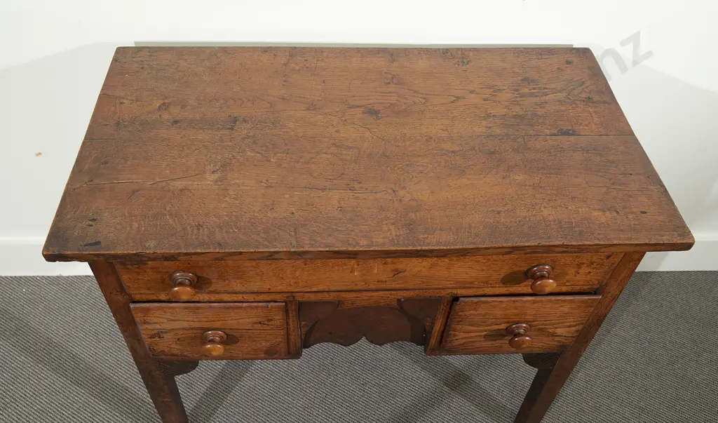 Geo III Oak Lowboy Image 1++