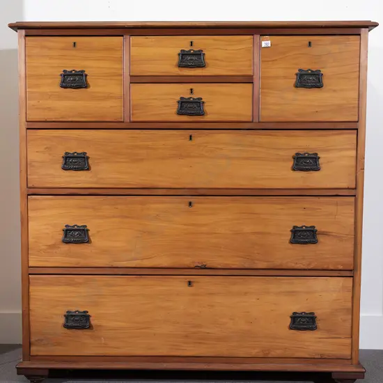 Late C19th NZ Colonial Kauri Scotch Chest