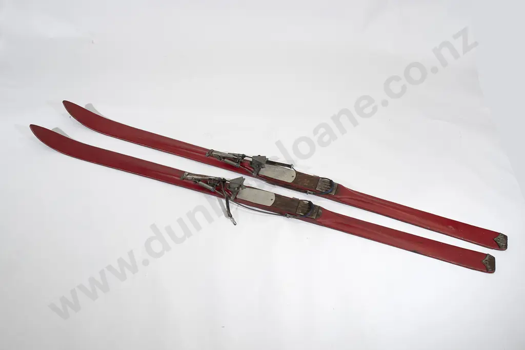 Vintage Pair Tisdall Top's Ski Equipment Ski's Image 1++