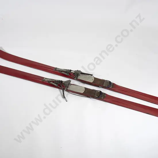 Vintage Pair Tisdall Top's Ski Equipment Ski's