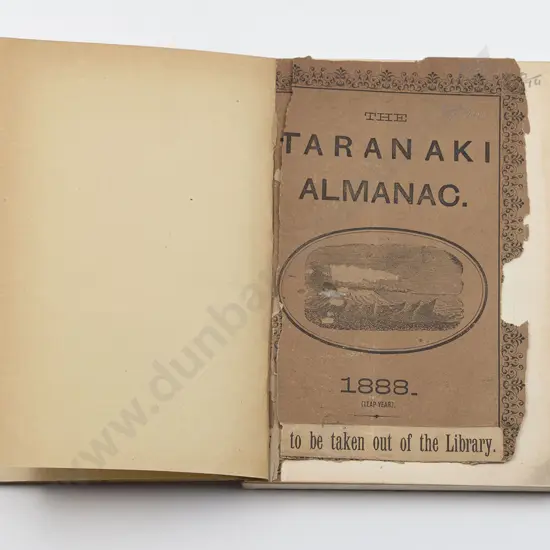 (-) The Taranaki Almanac and Official Directory for 1888