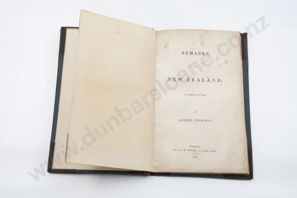 Fitz-roy Robert - Remarks on New Zealand In February 1846 Image 1++