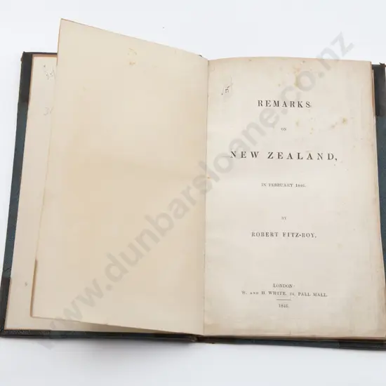Fitz-roy Robert - Remarks on New Zealand In February 1846