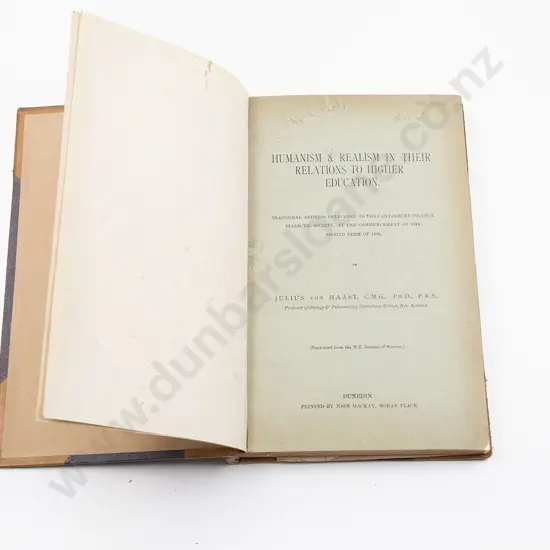 Bound Miscellaneous Papers By Julius von Haast