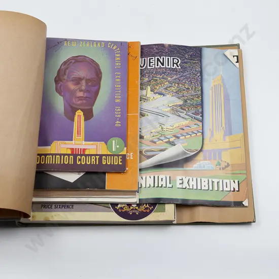 2 Bound Volumes Of New Zealand Centennial Exhibition 1939-40 Booklets