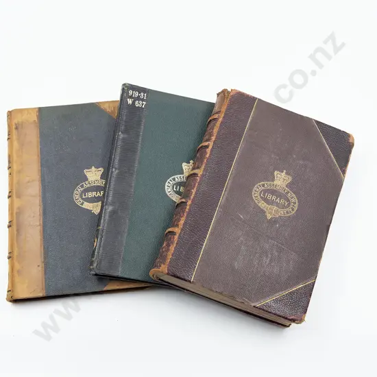 Three 19th Century New Zealand Travel Volumes