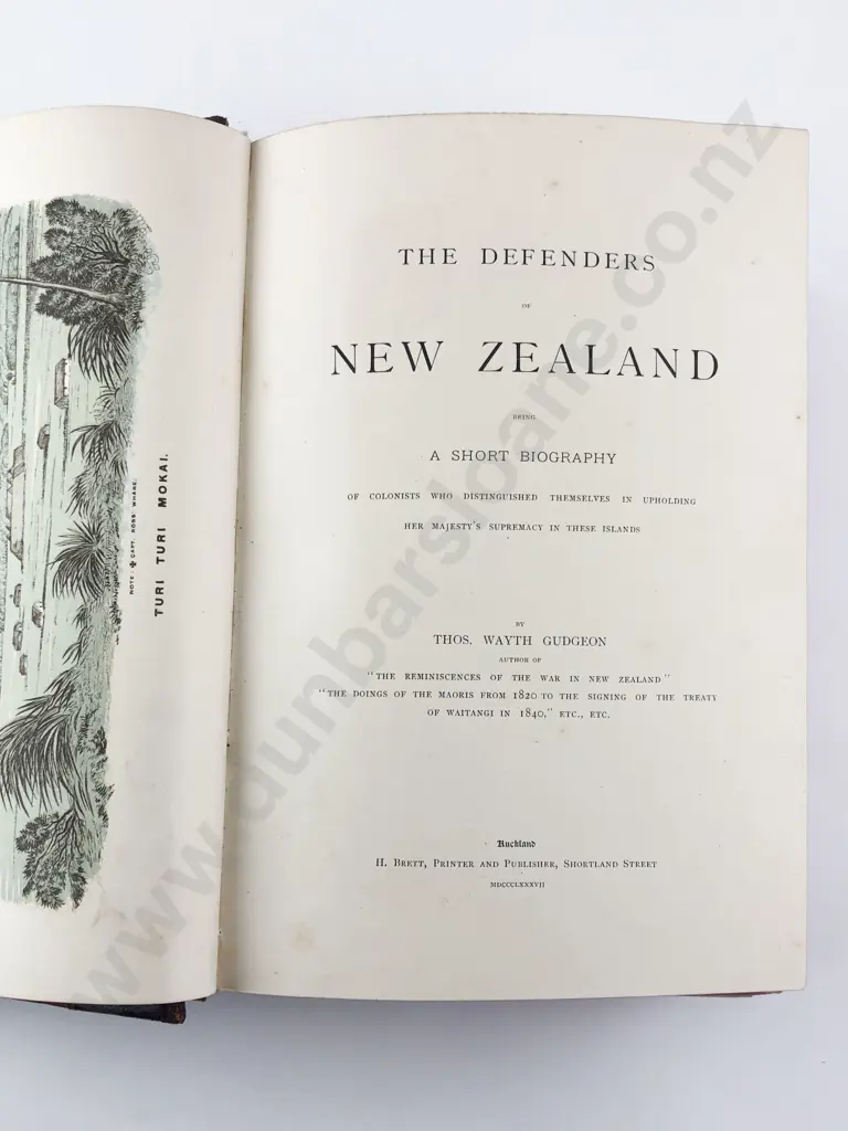 Gudgeon Thomas Wayth - The Defenders Of New Zealand Image 1++