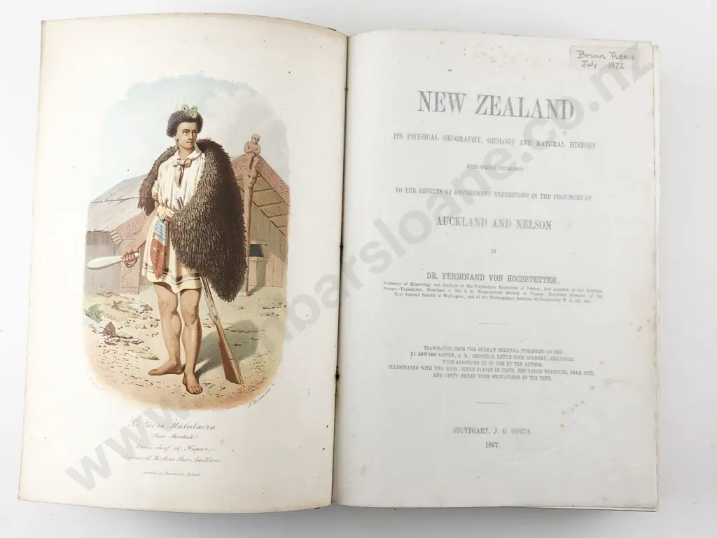 Hochstetter Dr Ferdinand von - New Zealand Image 1++