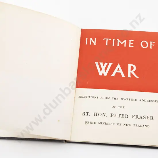 Fraser Rt Hon Peter - In Time Of War