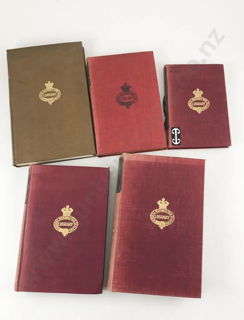 5 Bound Volumes Of NZ Russian & Chinese Historical & Propaganda Pamphlets Image 1++