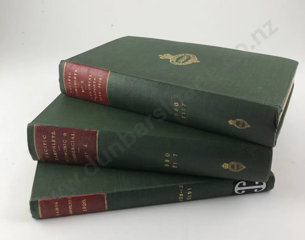 3 Bound Volumes Of Pacific Pamphlets Image 1++