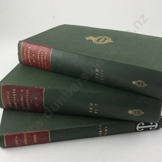 3 Bound Volumes Of Pacific Pamphlets