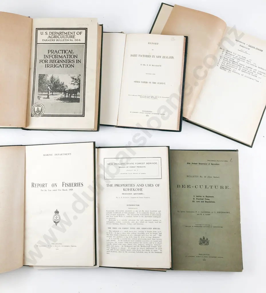 7 NZ & USA Natural History Volumes Including Bound Pamphlets Image 1++