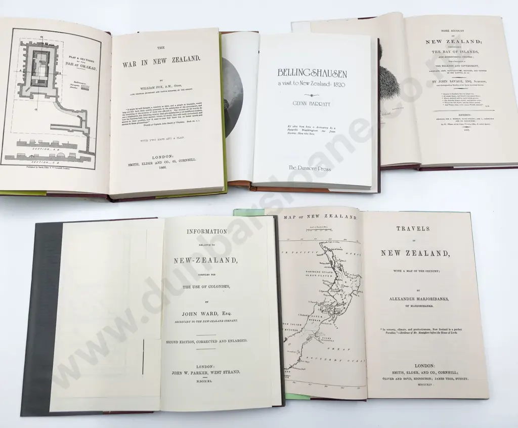 5 Capper & Dunmore Press NZ Historical Volumes Image 1++
